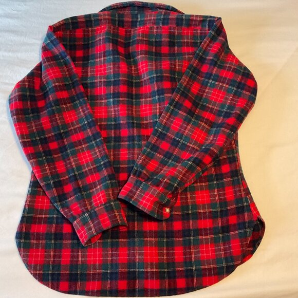 VIntage Pendelton Mens Shirt Jacket Wool Tartan Medium - Picture 11 of 15
